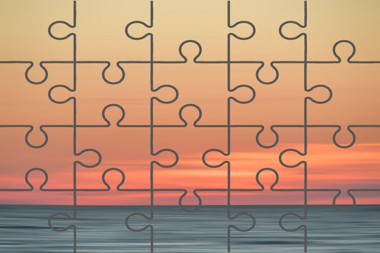 Abstract Color Blend Landscape Photo Digital Puzzle