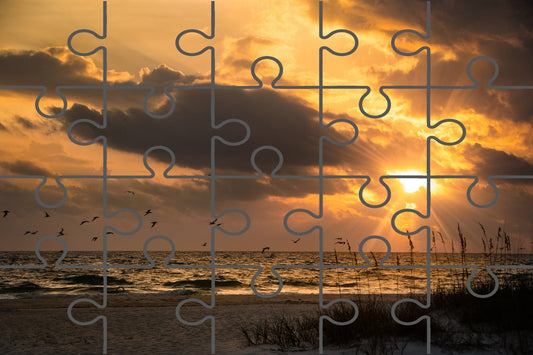 Anna Maria Island 1 Coastal Landscape Photograph Digital Jigsaw Puzzle