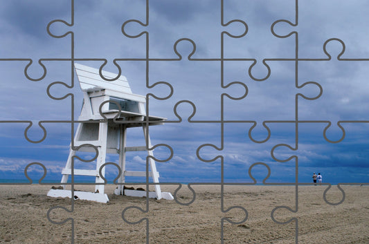 Approaching Storm Coastal Landscape Photograph Digital Jigsaw Puzzle