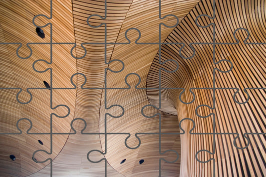 Arboreal Rhythm Architectural Photograph Digital Jigsaw Puzzle