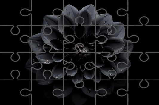 Black Beauty Floral Photorealistic Digital Artwork Free Digital Jigsaw Puzzle
