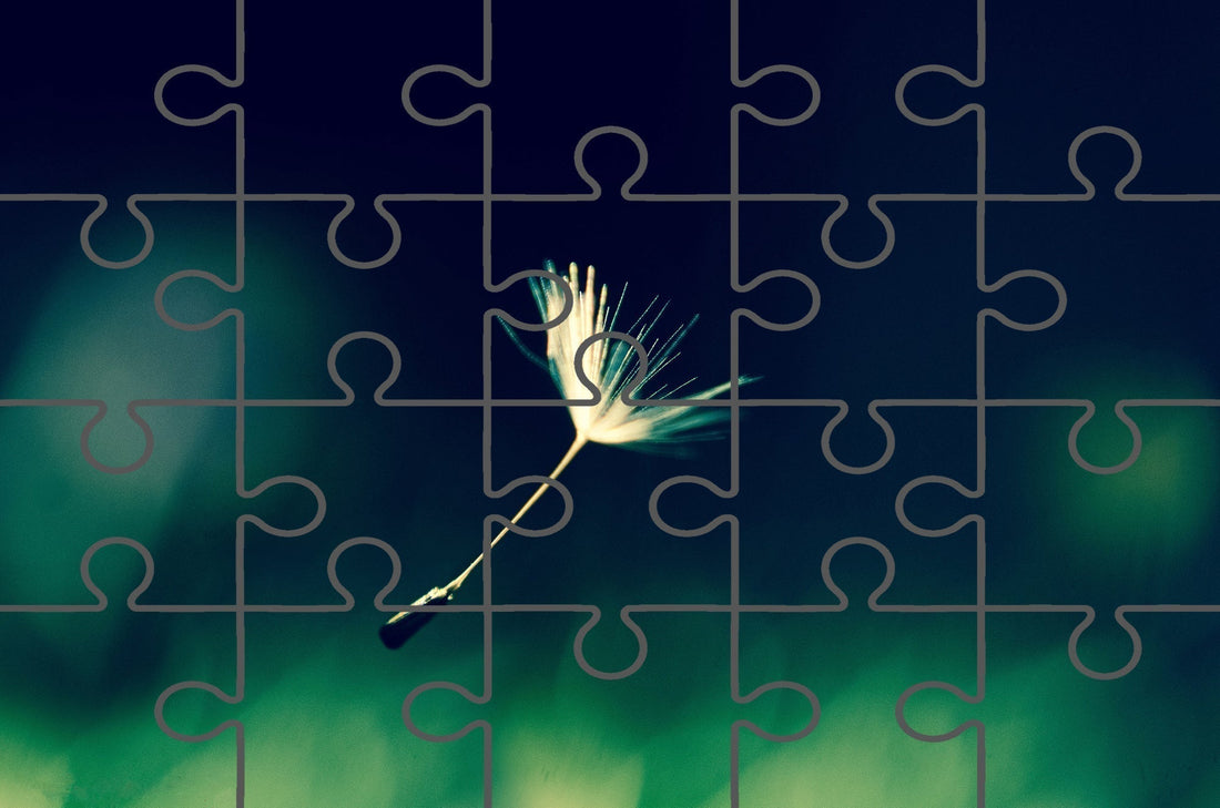 Blowing in the Wind Botanical Photograph Digital Jigsaw Puzzle