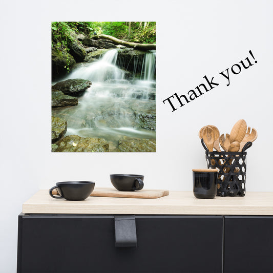 Pixley Falls 2 Landscape Photo, Waterfall Unframed Wall Art Print, 16" X 20"