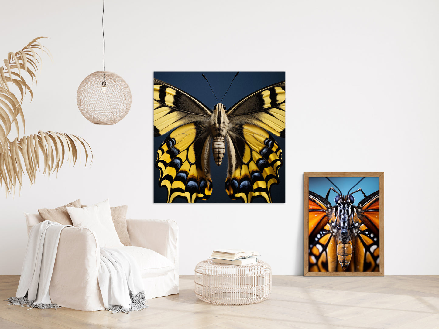 A Brushstroke of Nature Digital Photorealistic Painting DIY Wall Decor Instant Download Print - Printable in living room setting