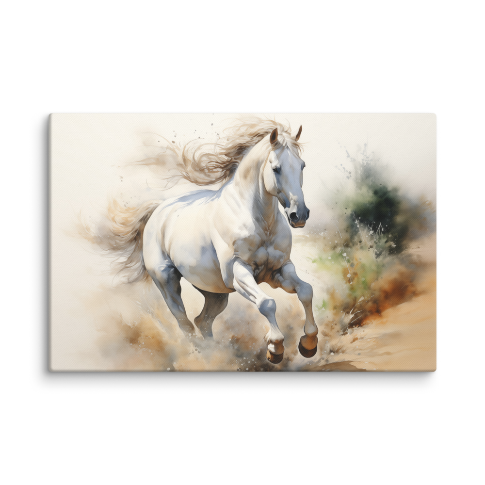 A Field of Dreams Watercolor Painting Digital Watercolor Painting Extra Large Canvas Print