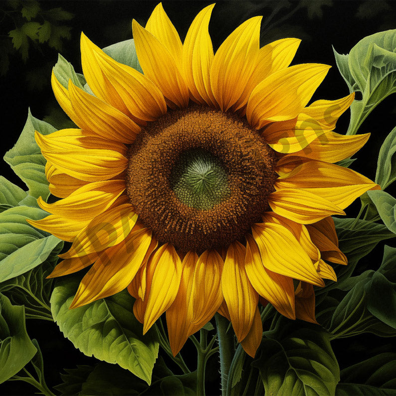 Downloadable Wall Art: A Moment of Gold Digital Floral Artwork