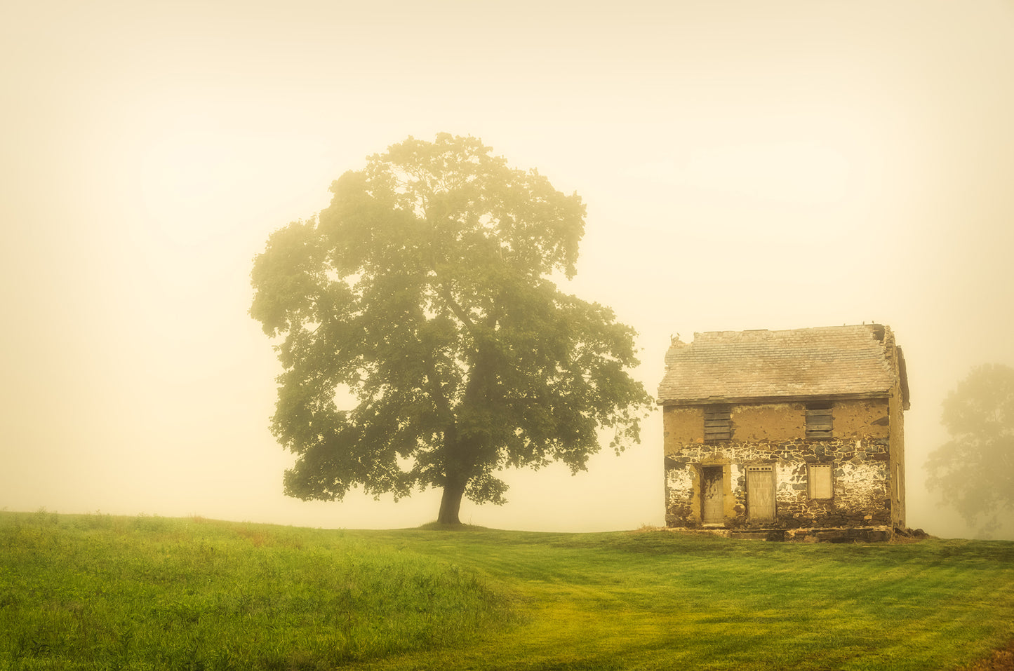 Farmhouse Artwork For Kitchen: Abandoned House on Adams Dam Rd - Rustic / Rural / Country Style Landscape / Nature Loose / Unframed Photograph Wall Art Print - Artwork