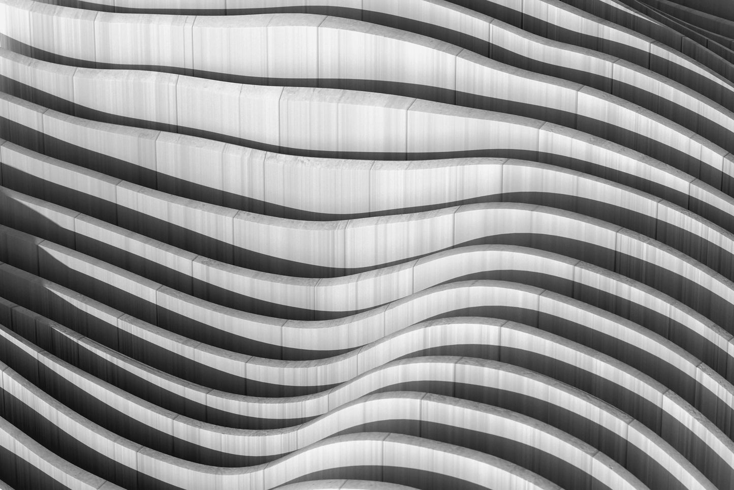 Cool Architecture Photos: Oceanic Dance Black and White Loose / Unframed Art Print