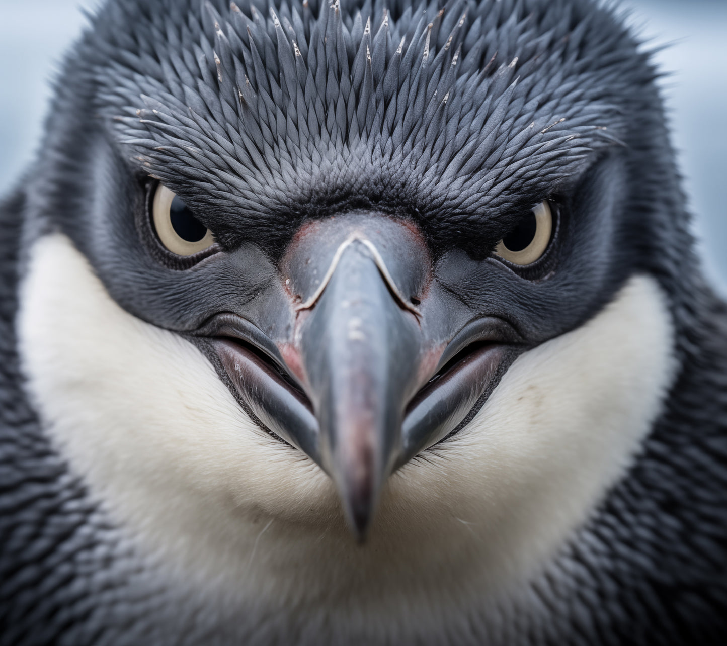 Antarctic Glare Penguin Photorealism - Digital Artwork Loose Print
