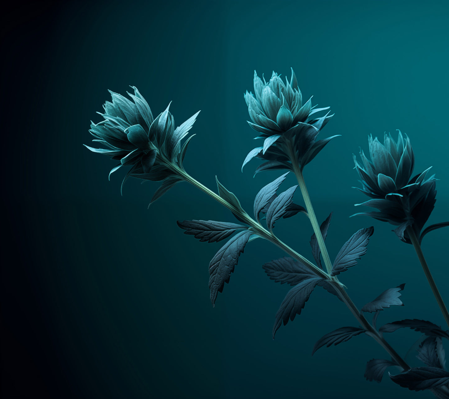 Aqua Ascent Realism Painting Digital Artwork Loose Art Print