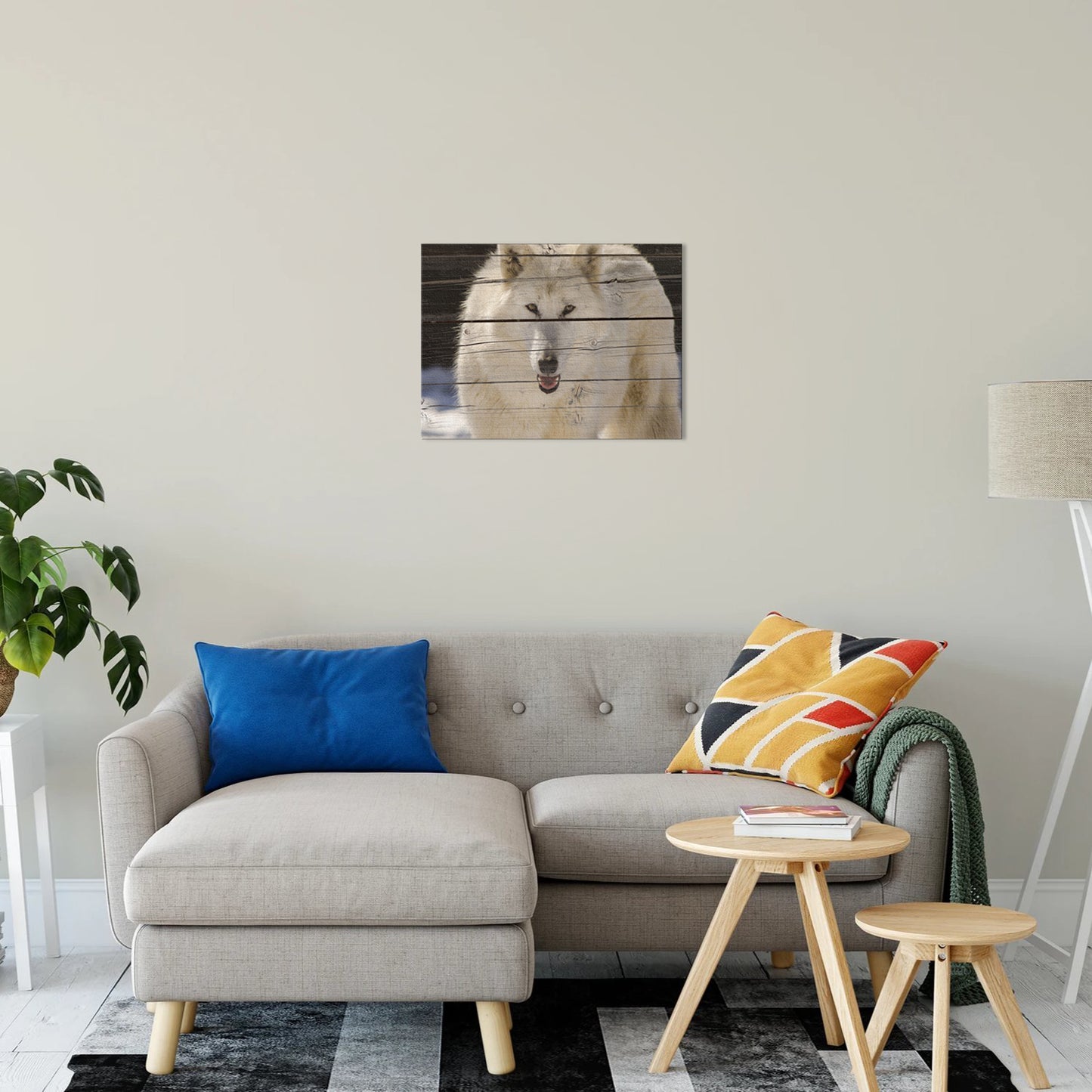 Aries the White Wolf Wildlife Photo Canvas Fine Art Photography Print