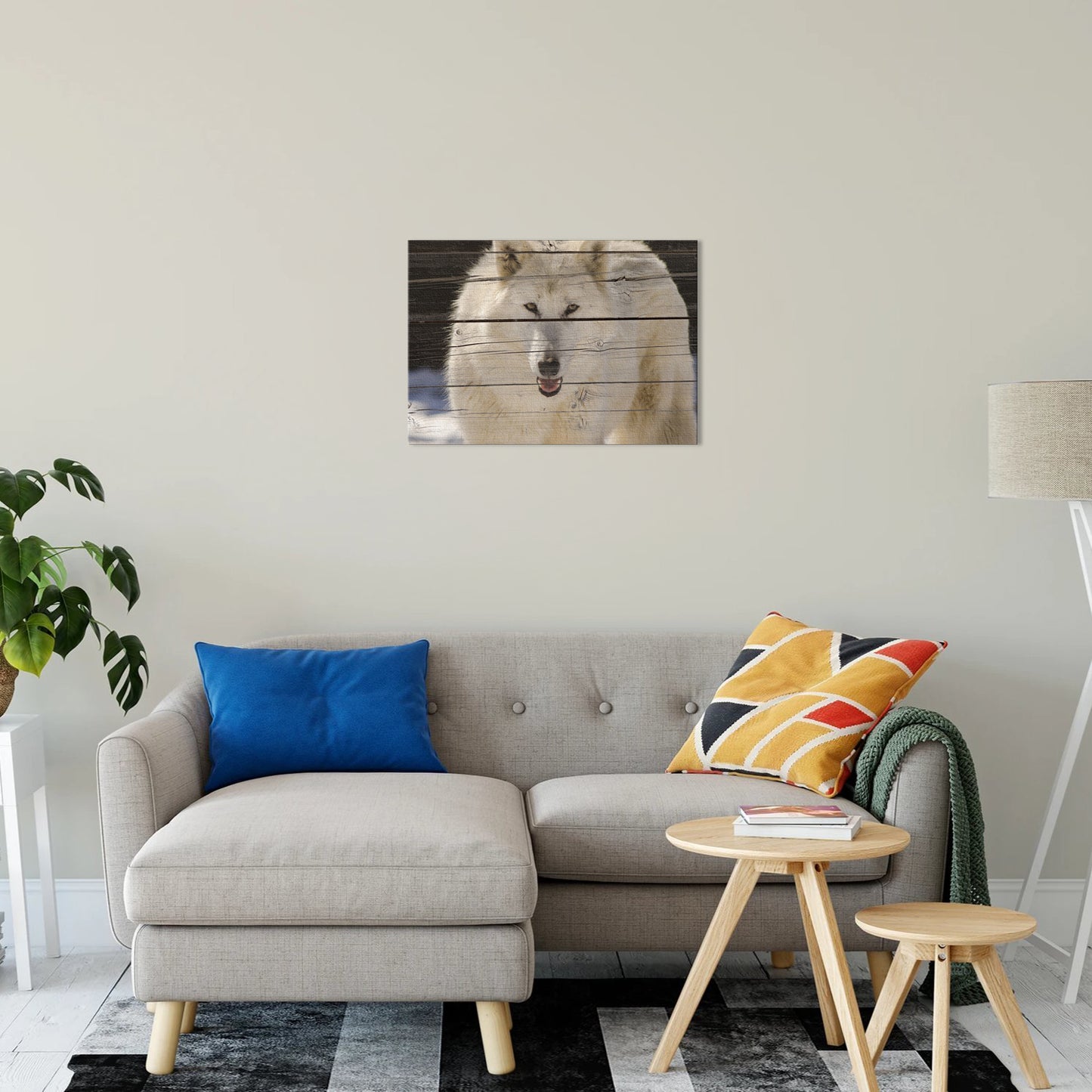 Aries the White Wolf Wildlife Photo Canvas Fine Art Photography Print