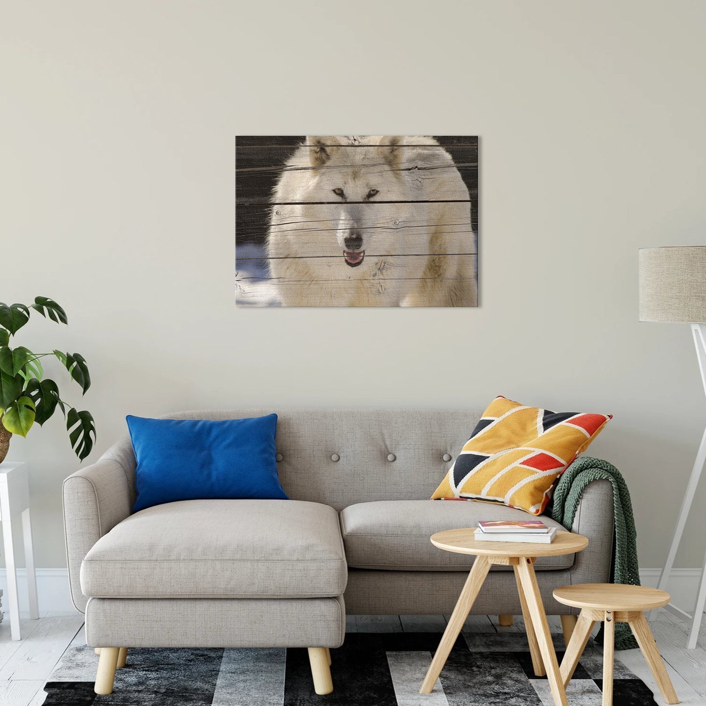 Aries the White Wolf Wildlife Photo Canvas Fine Art Photography Print