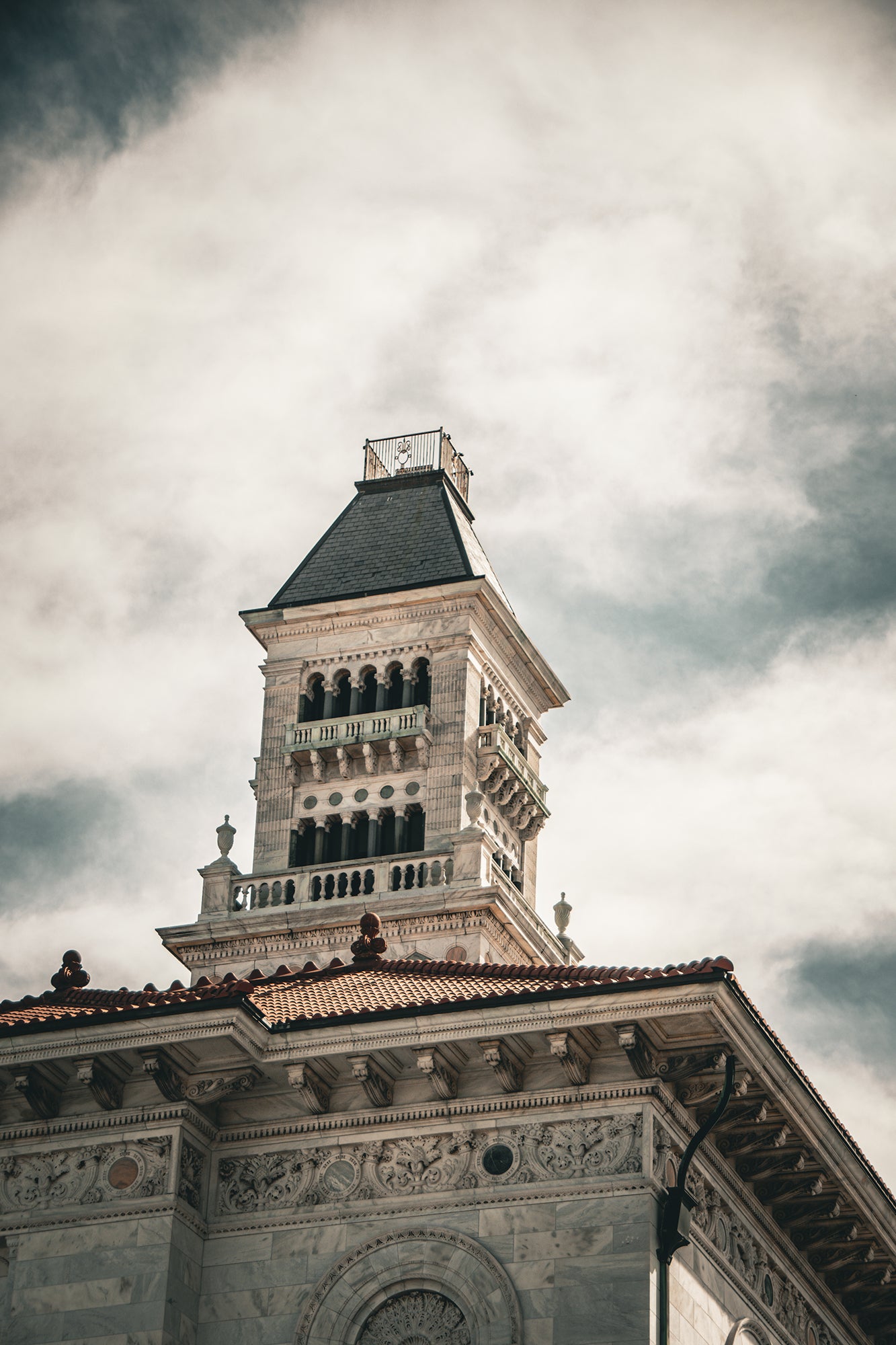 Bell Tower on Tomochichi Federal Building Savannah Ga Loose Wall Art Print
