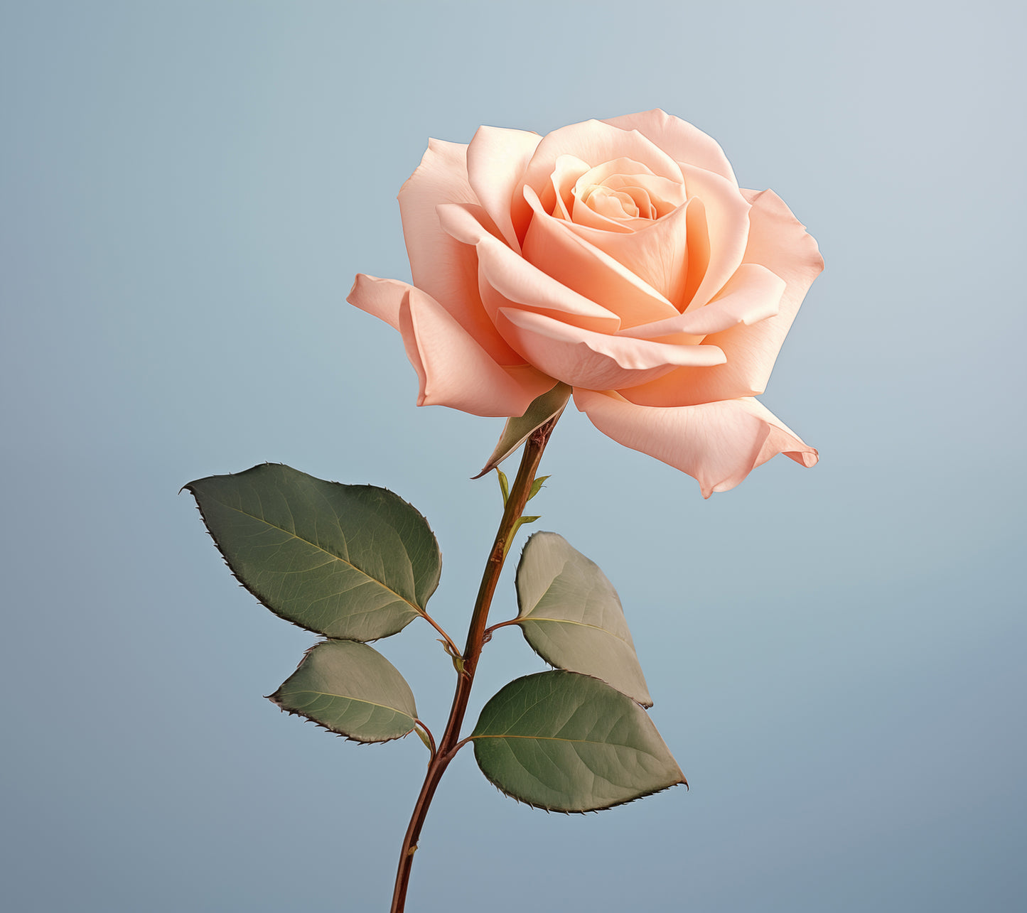Blooming Brilliance Blush Flowers Photorealistic Painting - Digital Artwork Loose Art Print