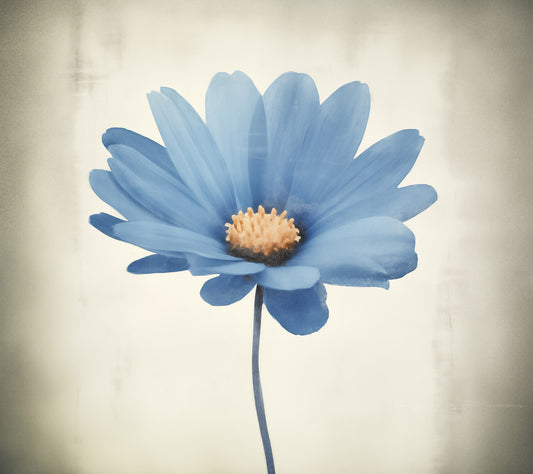 Blue Pastel Perfection Floral Digital Watercolor Painting