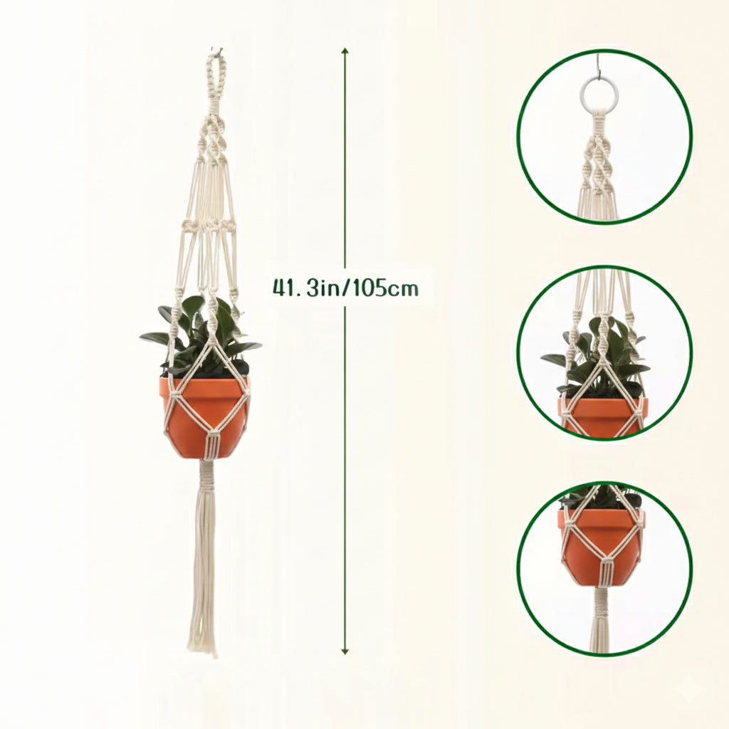 Boho Macrame Plant Hanger 7