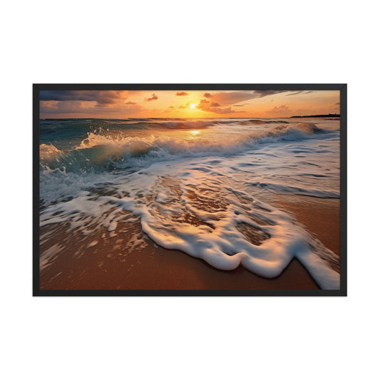 California Dreamin Coastal Wall Art Photorealistic Digital Artwork Large Framed Wall Art Print
