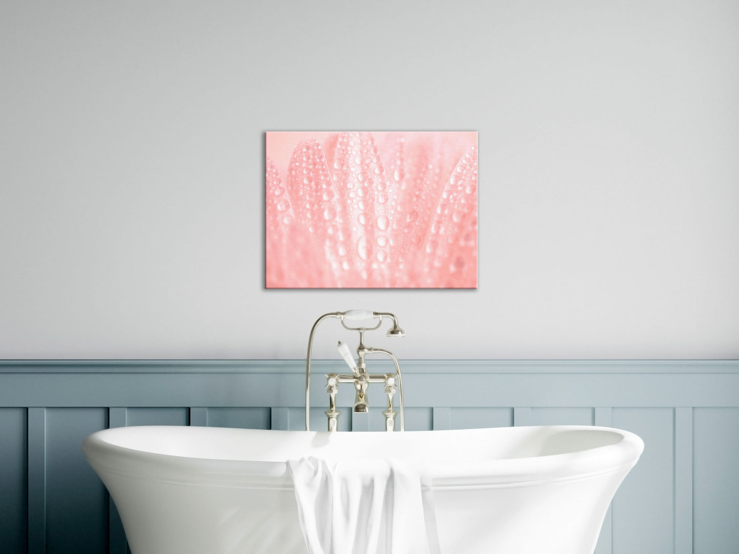 Target Floral Wall Art: Close-Up Pink Daisy Floral Botanical Photograph Shabby Chic - Vintage Canvas Wall Art Print