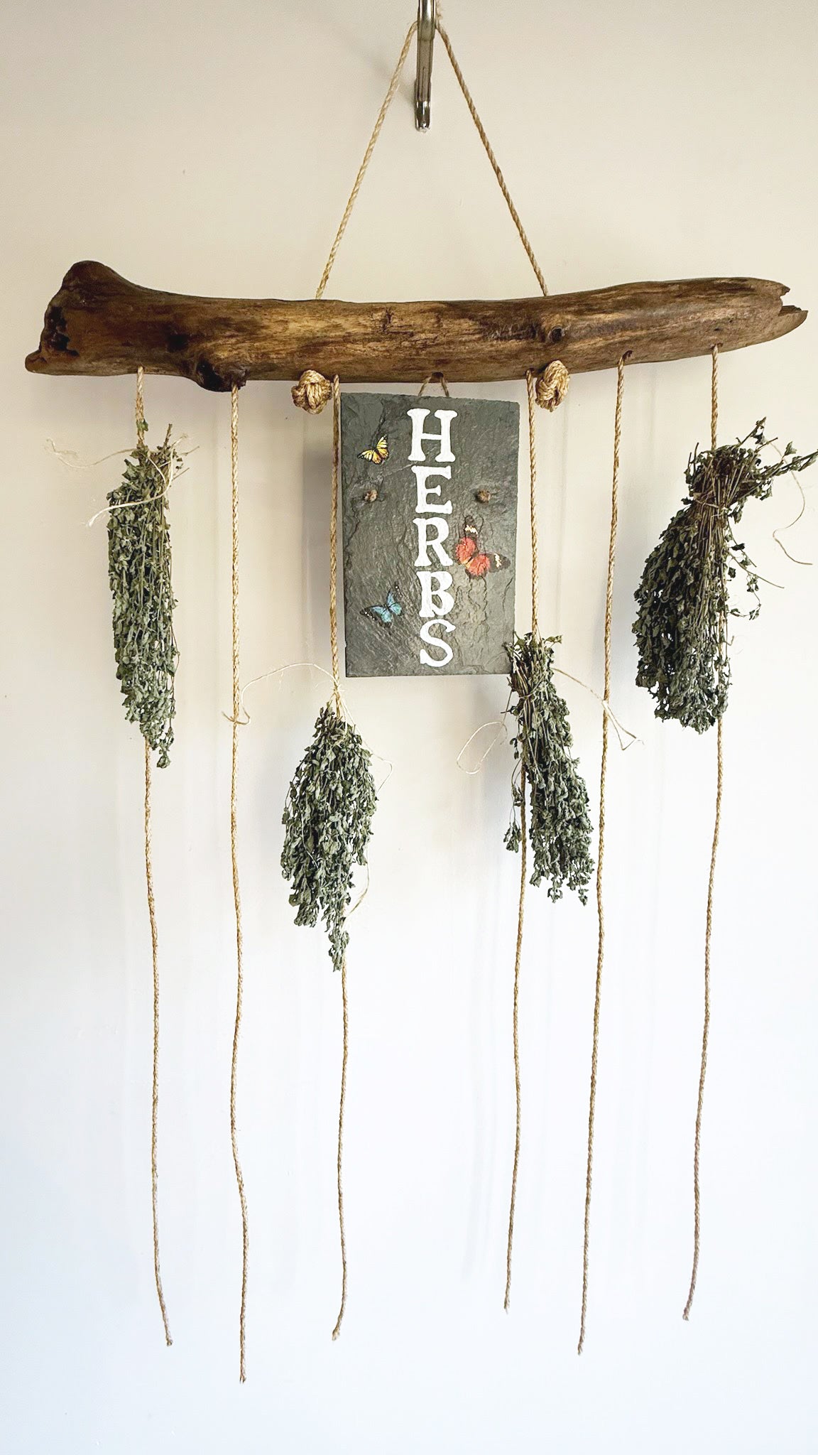 Decorative Driftwood Herb Drying Rack Handmade