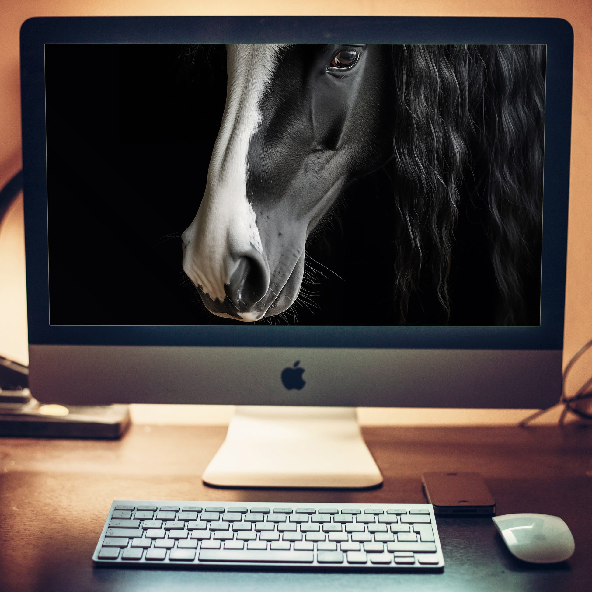 Ebony and Ivory Photorealistic Digital Artwork Wallpaper for Computer 2