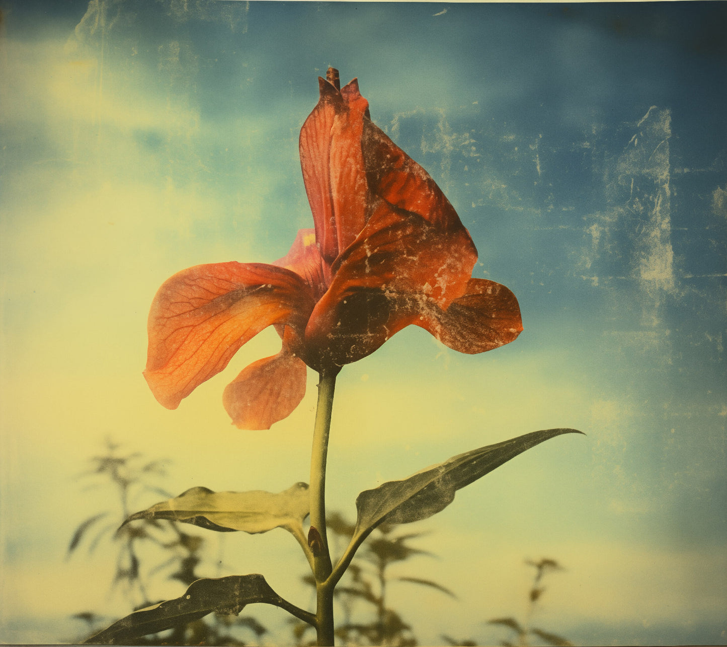 Floral Reverie Vintage Subdued Photorealism - Digital Artwork Loose Art Print