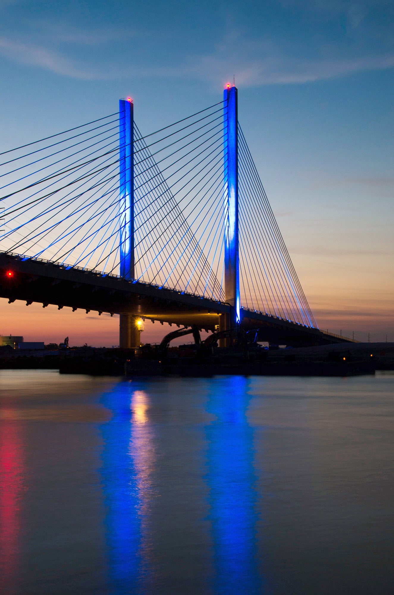 Photo of Architecture: Indian River Bridge 2 DIY Decor Instant Downloadable Print - Printable Urban Night Landscape Wall Art