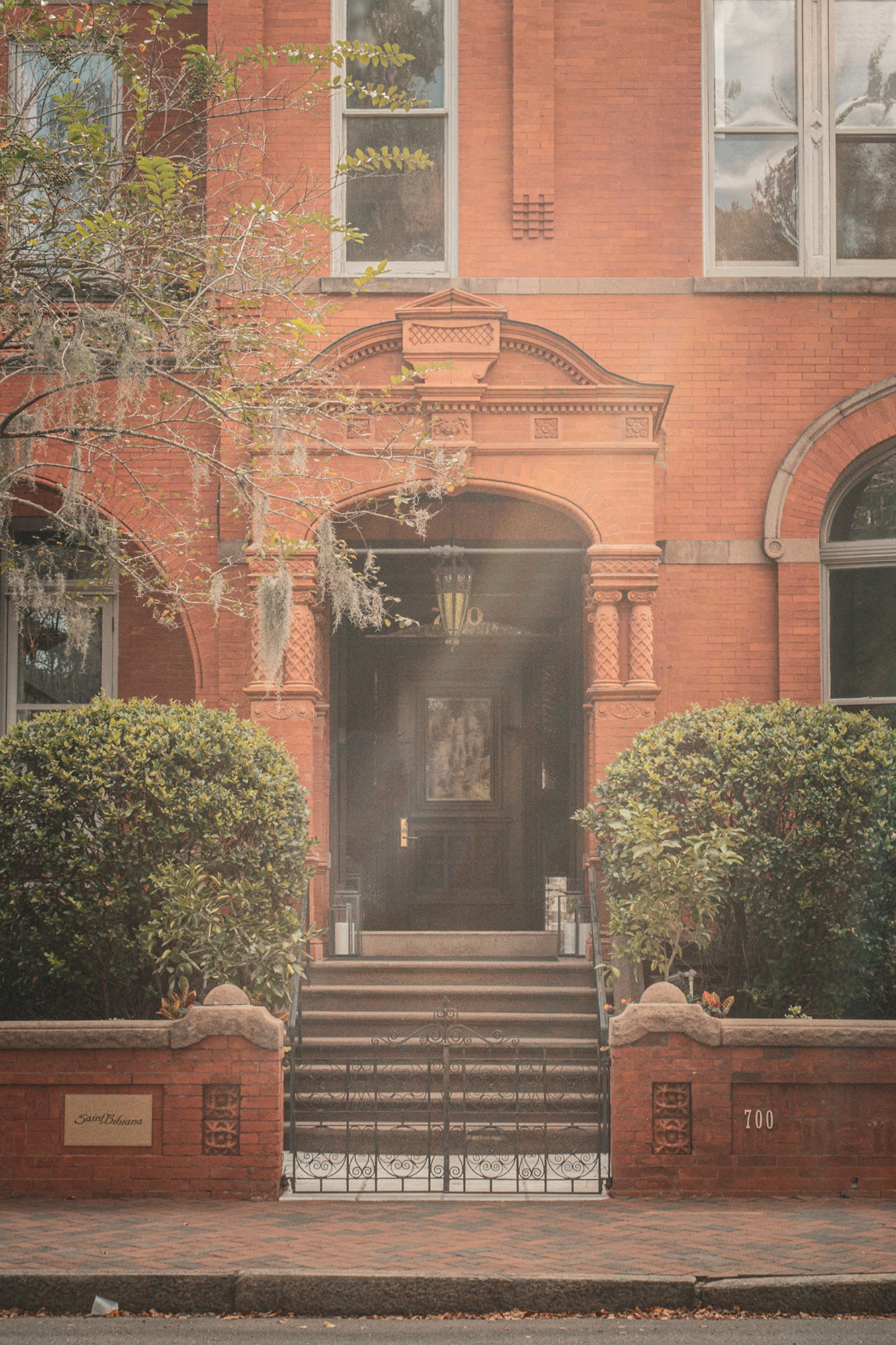 Architectural / Industrial / Cityscape Abstract Decor Lewis Kayton House Doorway Mansion on Forsyth Park Loose Wall Art Print