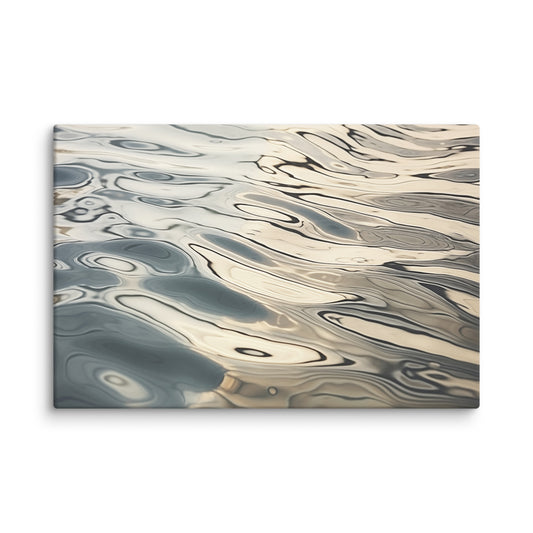 Liquid Light Photorealistic Rustic Coastal Digital Artwork Canvas Art Print
