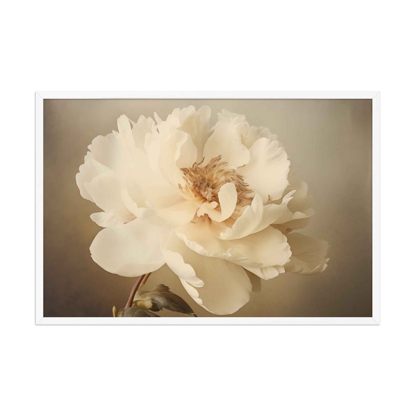 Nostalgic Bloom Retro Subdued Photorealism - Digital Artwork Framed Wall Art Print