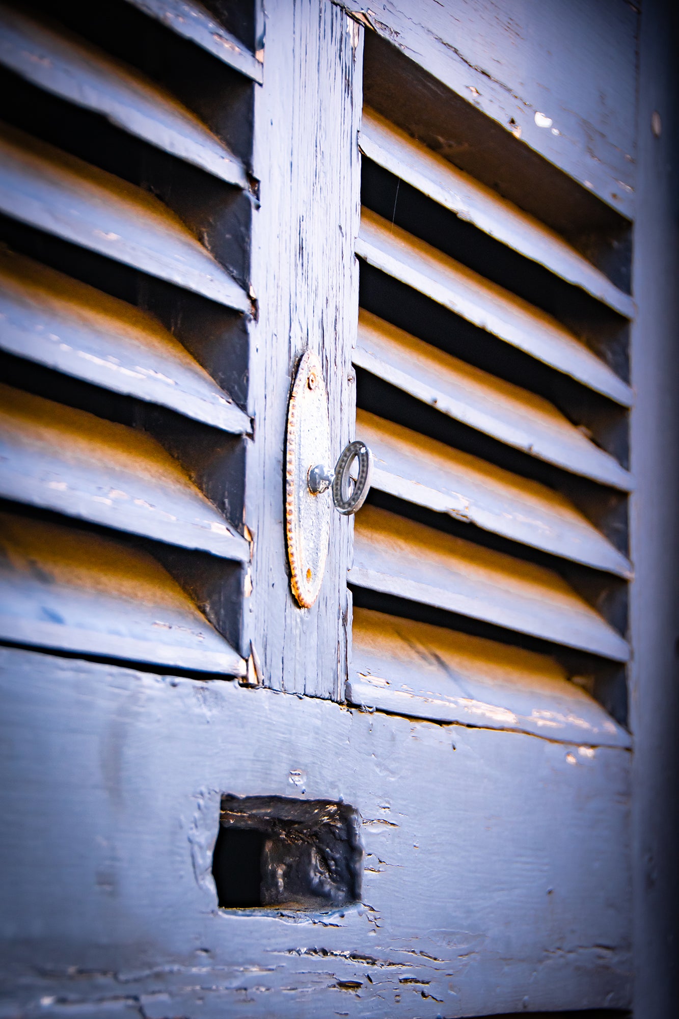 Architectural / Industrial / Cityscape Abstract Decor Old Wooden Shutter Door Savannah Ga Loose Wall Art Print