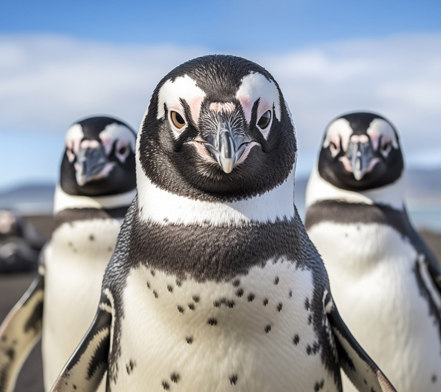 The Crew Penguins Photorealism - Digital Artwork Loose Art Print