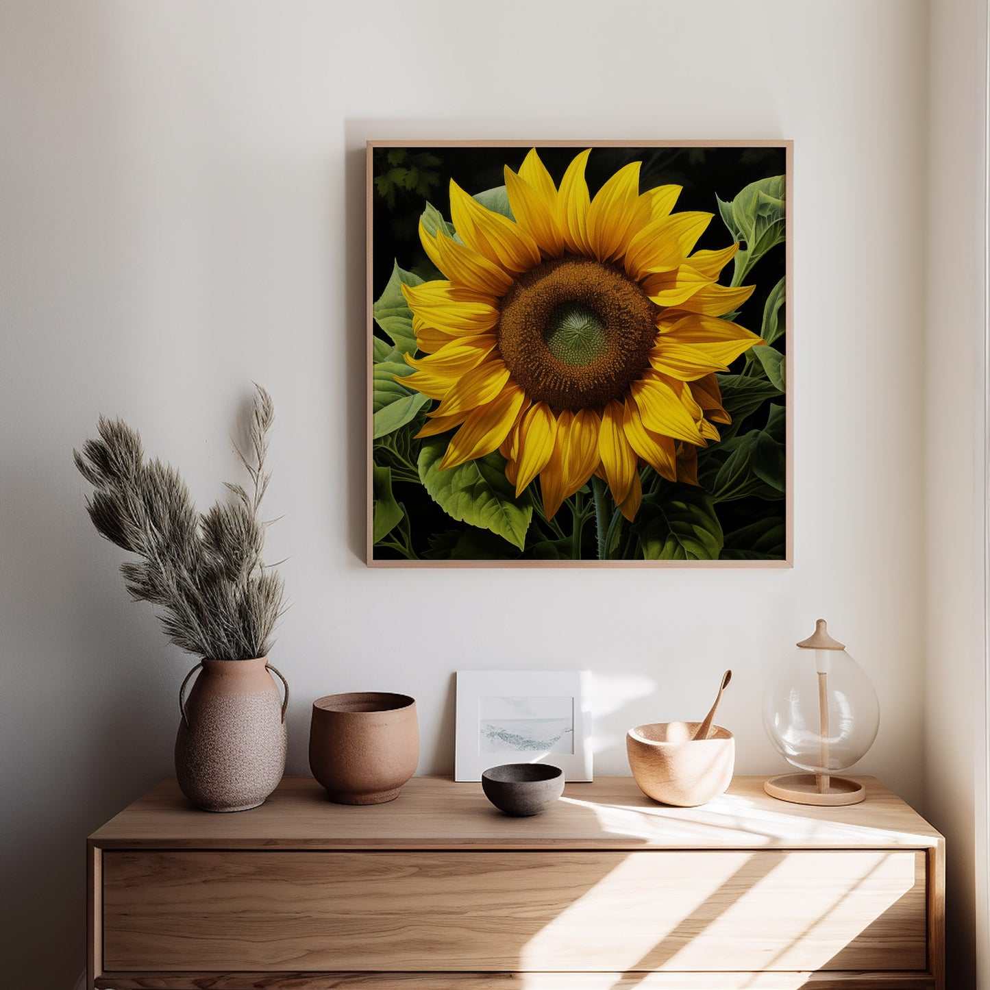 Downloadable Wall Art: A Moment of Gold Digital Floral Artwork
