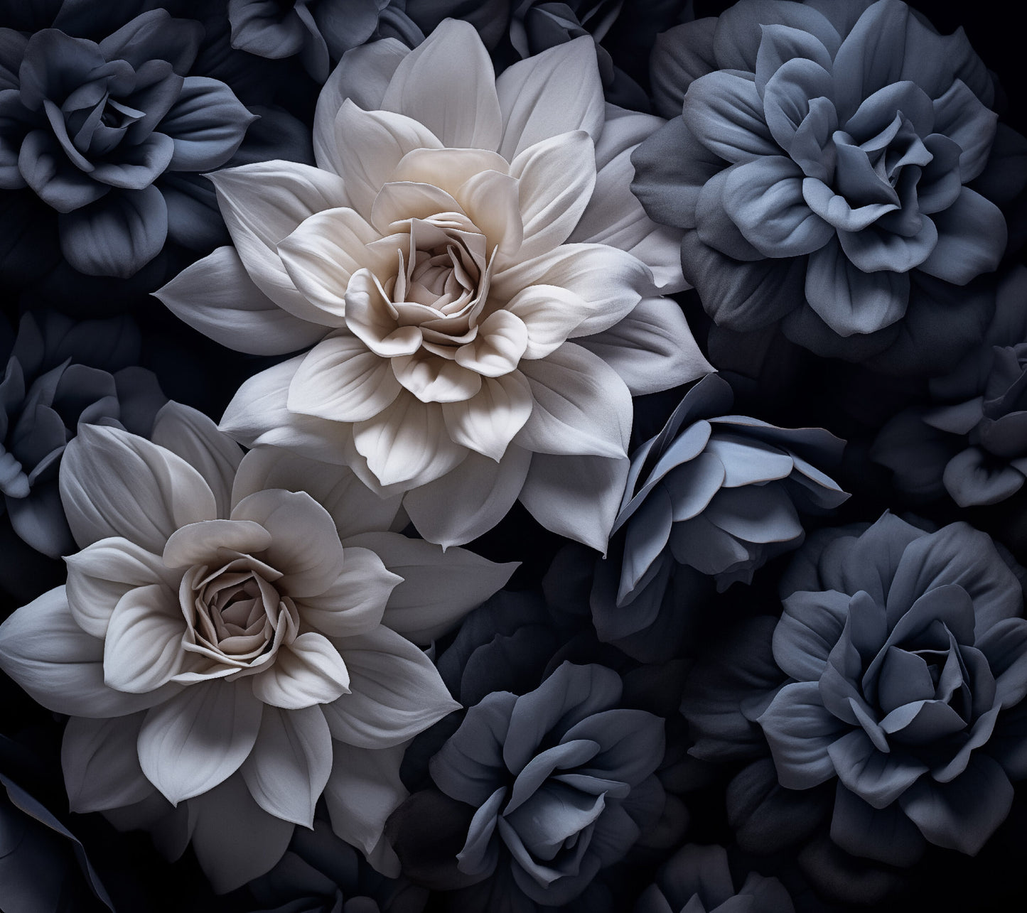 Whispering Blooms Realism Painting Digital Artwork Loose Art Print