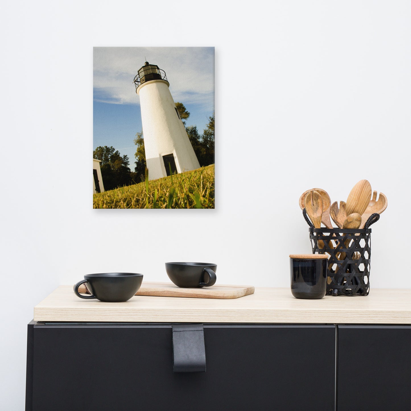 Turkey Point Lighthouse Coastal Landscape Canvas Wall Art Prints