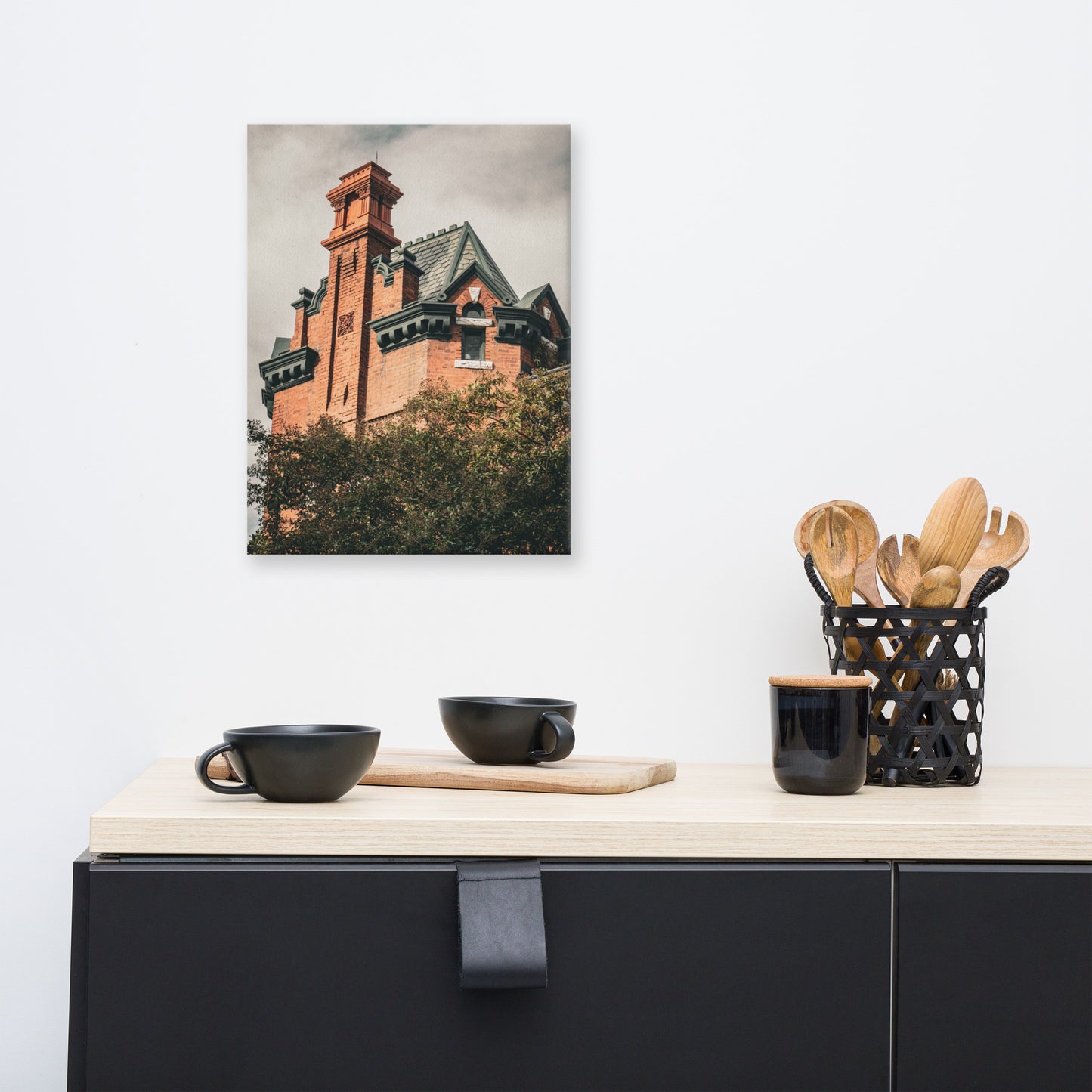 Tiedeman House Savannah Ga Canvas Wall Art Prints