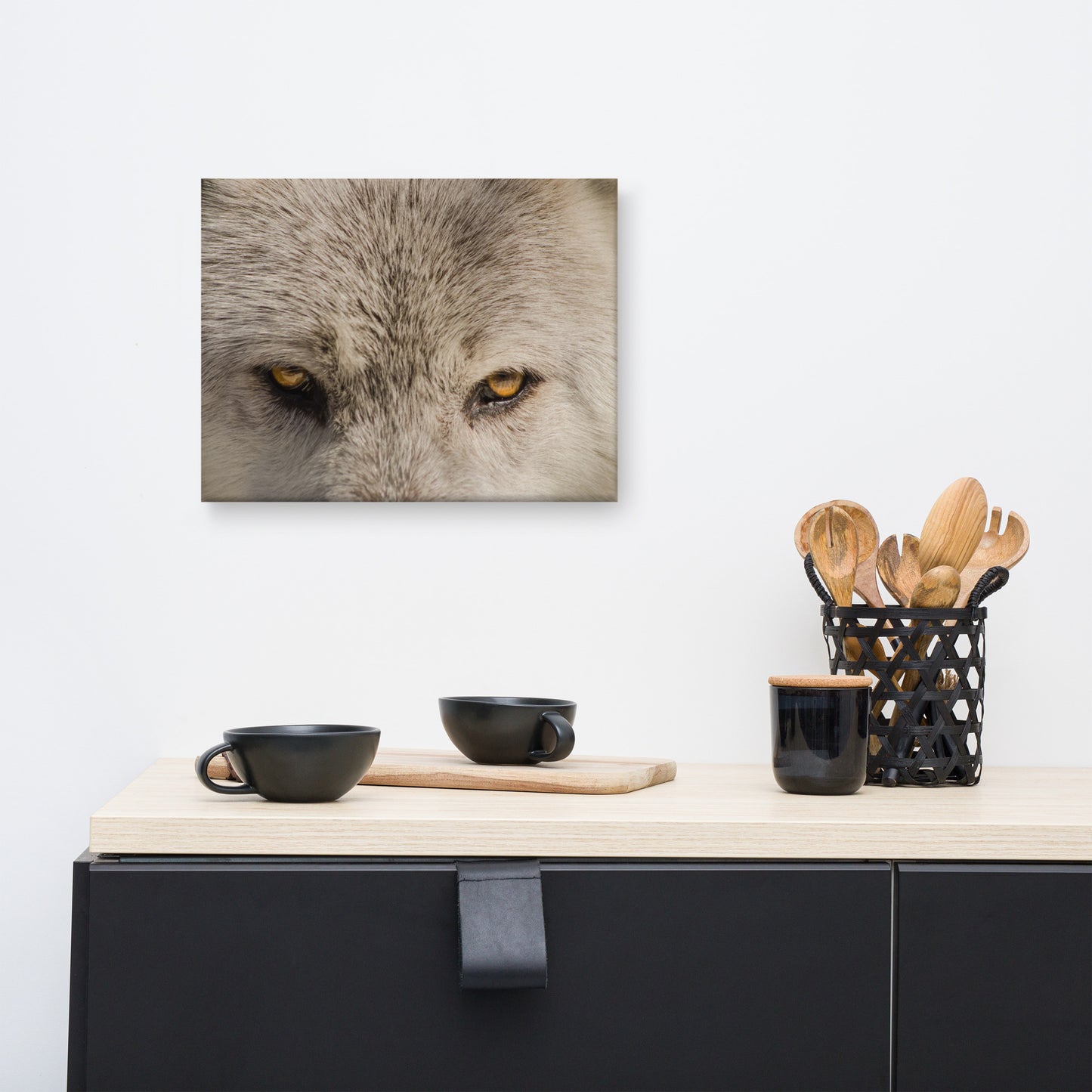 Wolf Eyes Animal / Wildlife Photograph Canvas Wall Art Prints