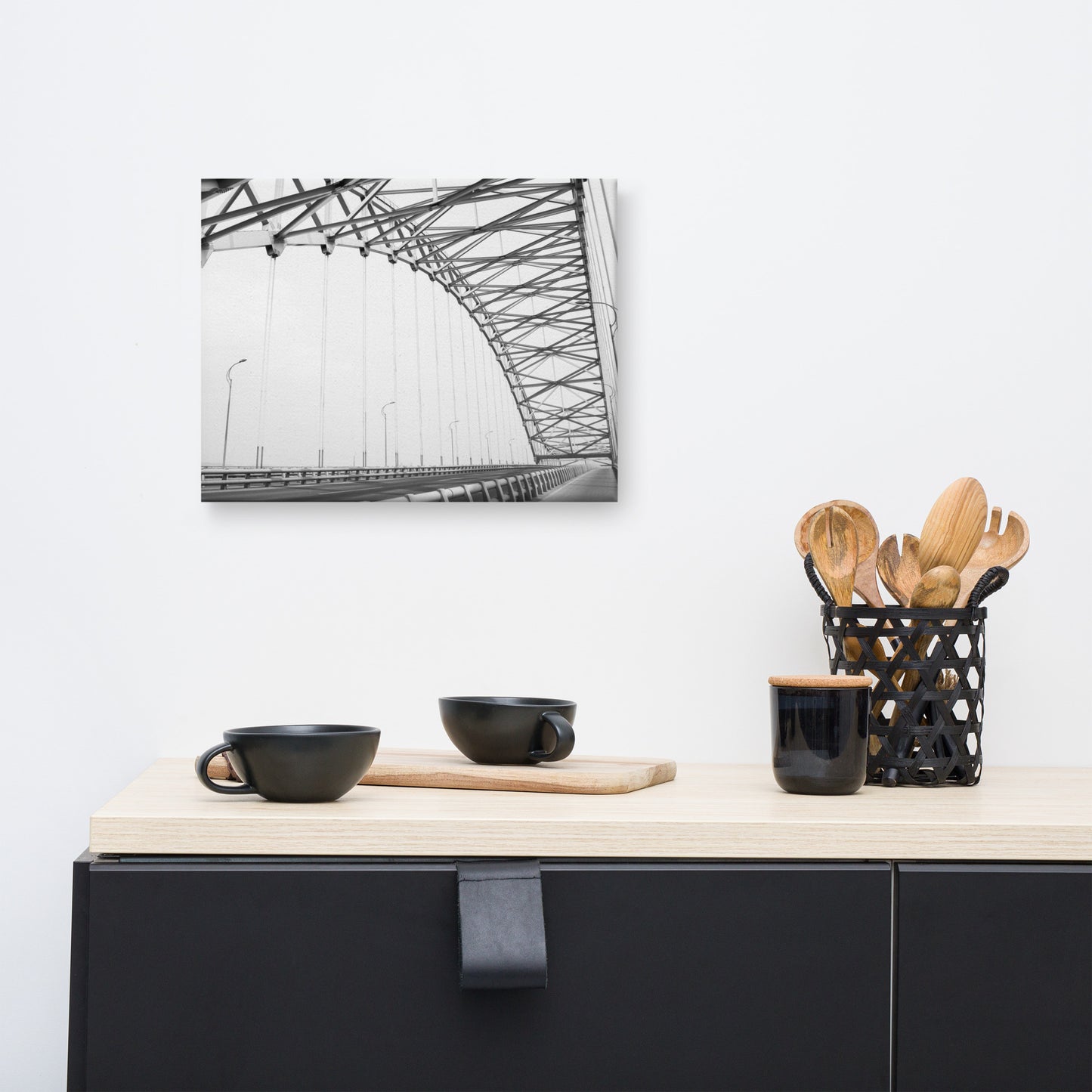 Ethereal Crossing Architectural Photograph Canvas Wall Art Print