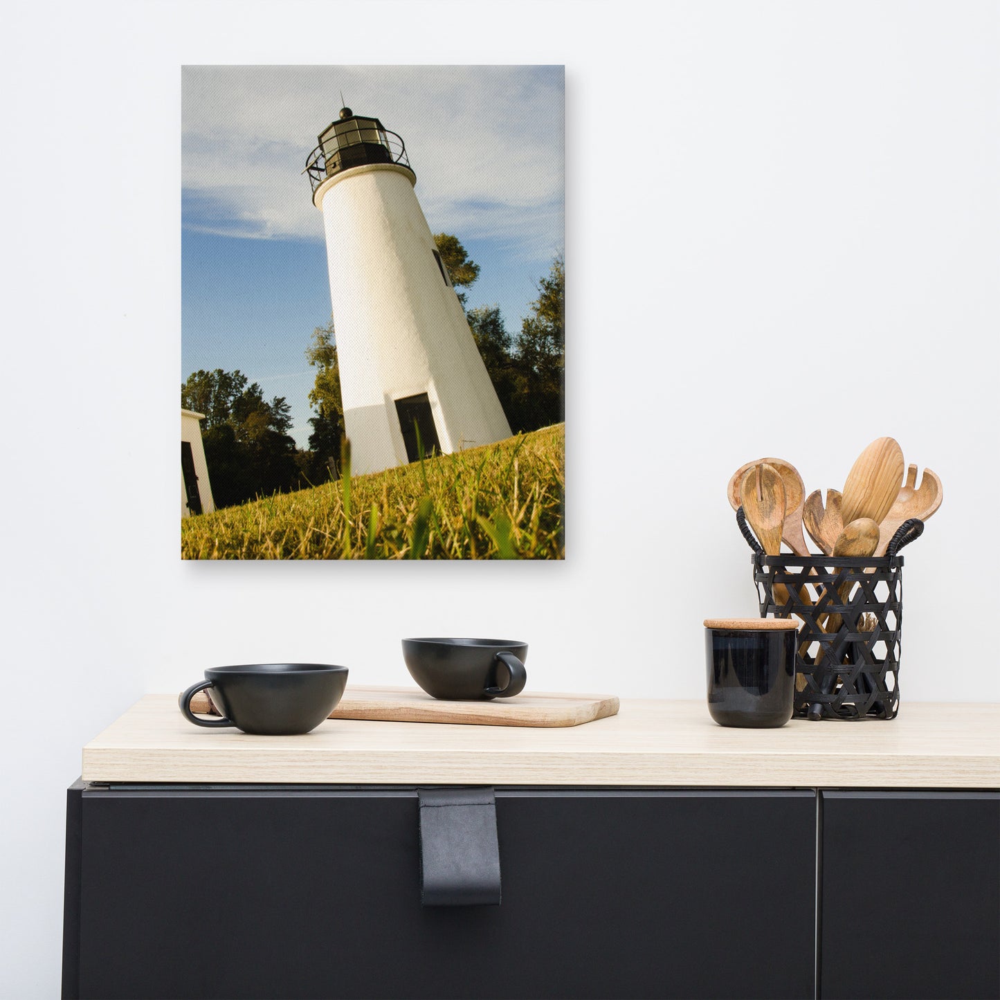 Turkey Point Lighthouse Coastal Landscape Canvas Wall Art Prints
