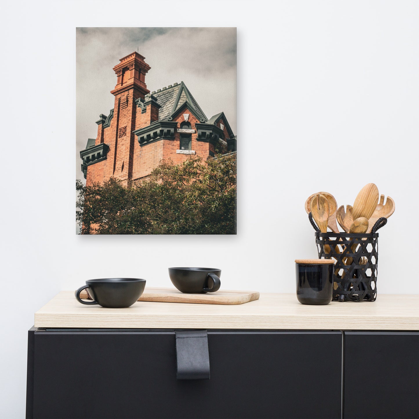 Tiedeman House Savannah Ga Canvas Wall Art Prints