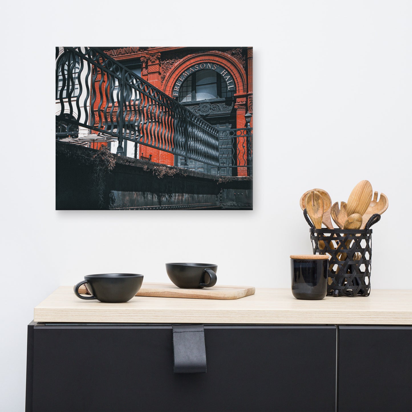 Savannah Cotton Exchange Freemasons' Hall Canvas Wall Art Prints