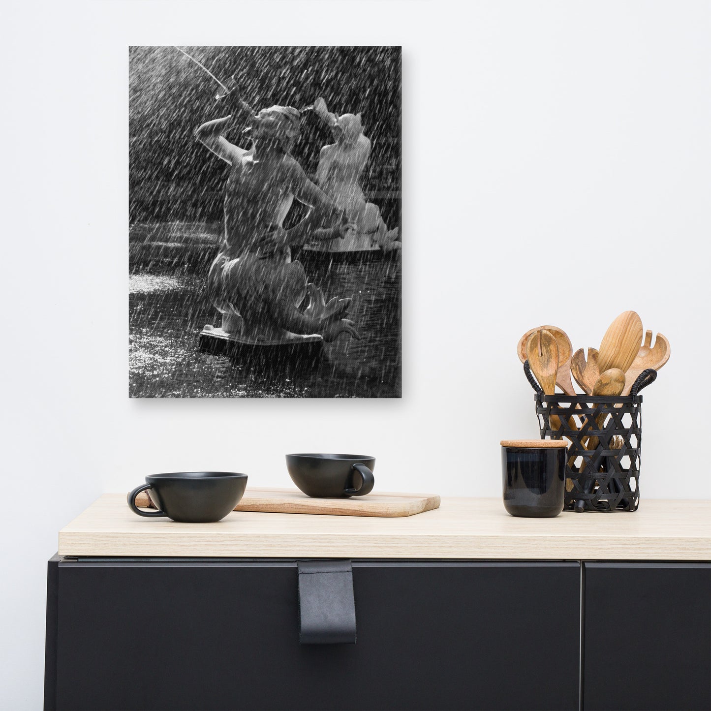 Fountain Forsyth Park Savannah Ga 2 Canvas Wall Art Prints