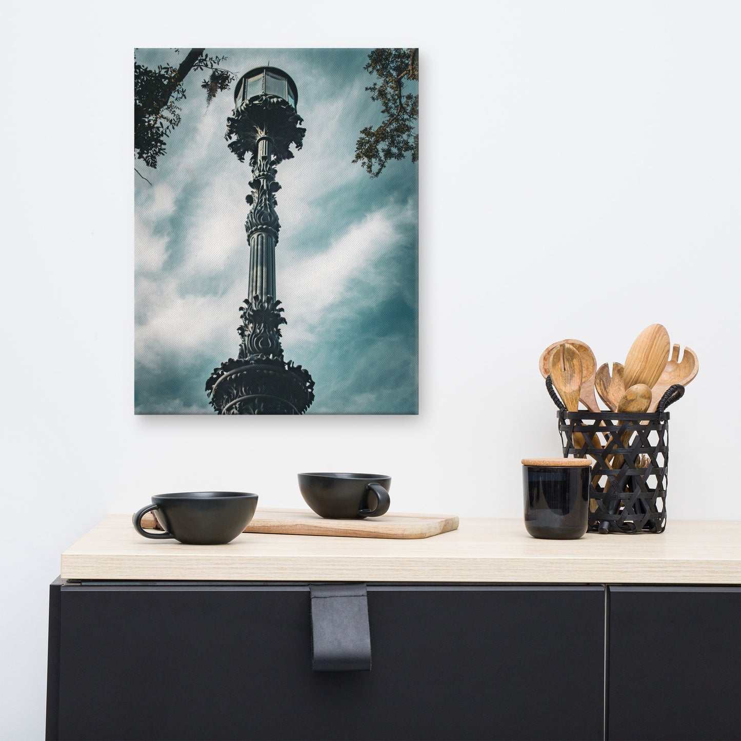 Old Harbor Light Emmet Park Savannah Ga Canvas Wall Art Print