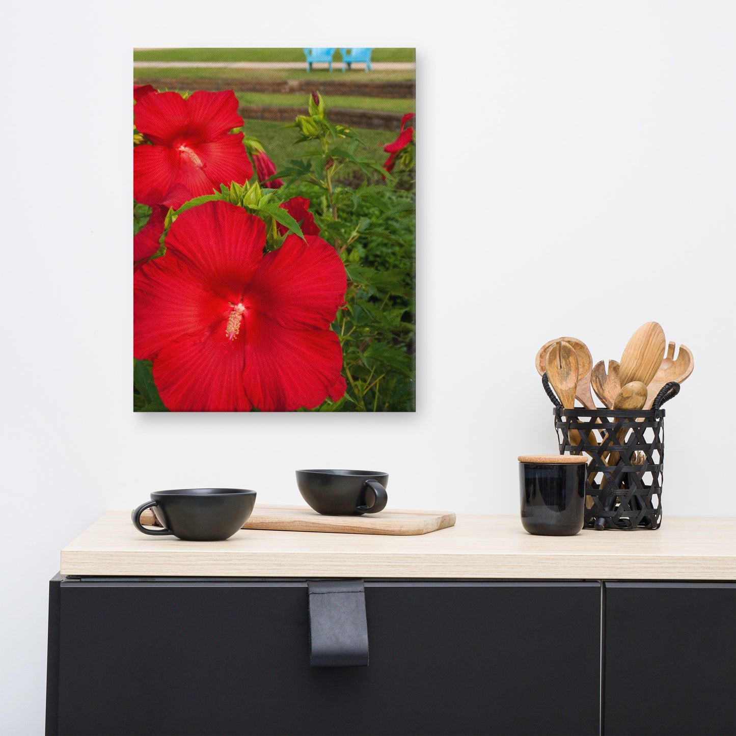 The Riverfront 2 Floral Botanical Nature Photo Canvas Wall Art Prints