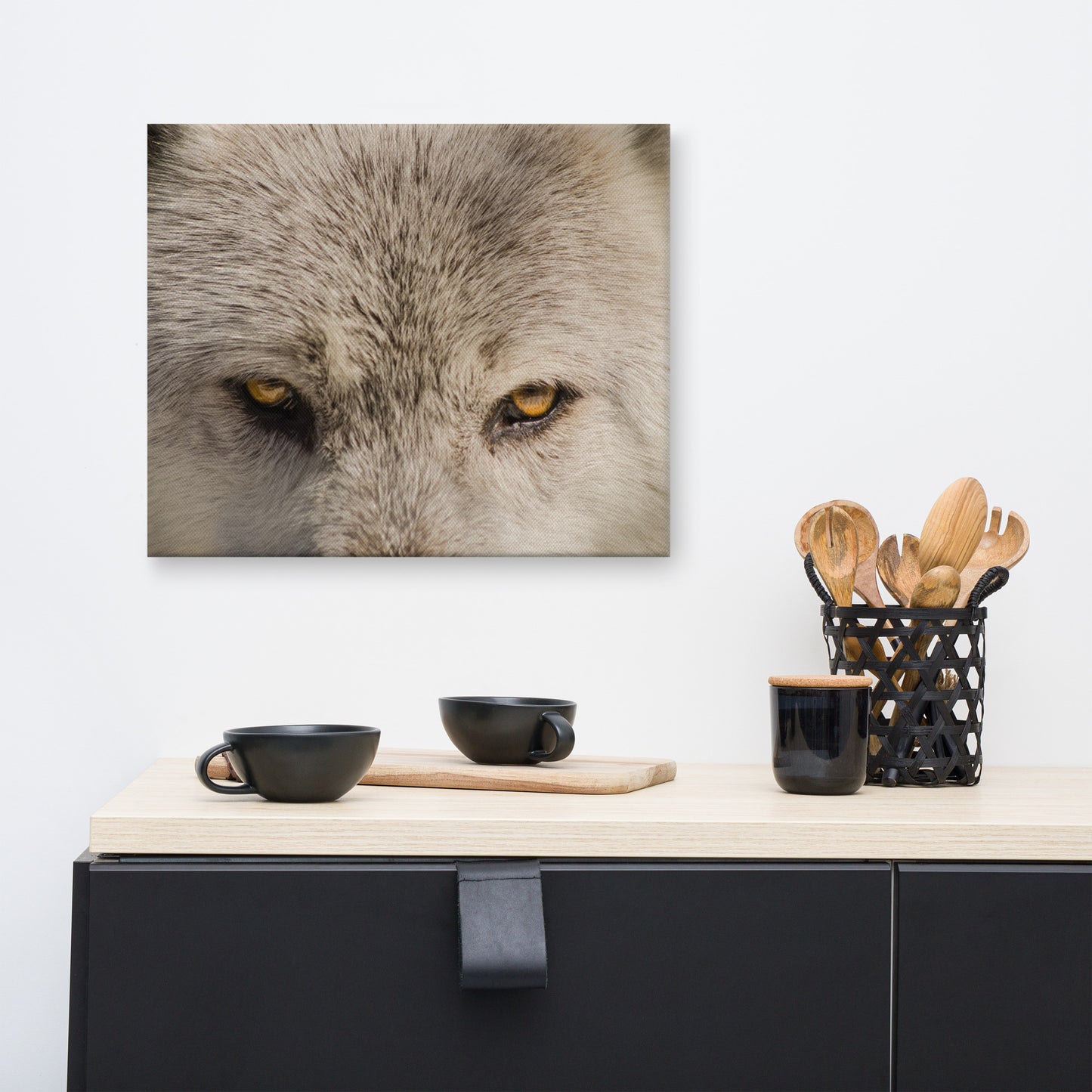 Wolf Eyes Animal / Wildlife Photograph Canvas Wall Art Prints