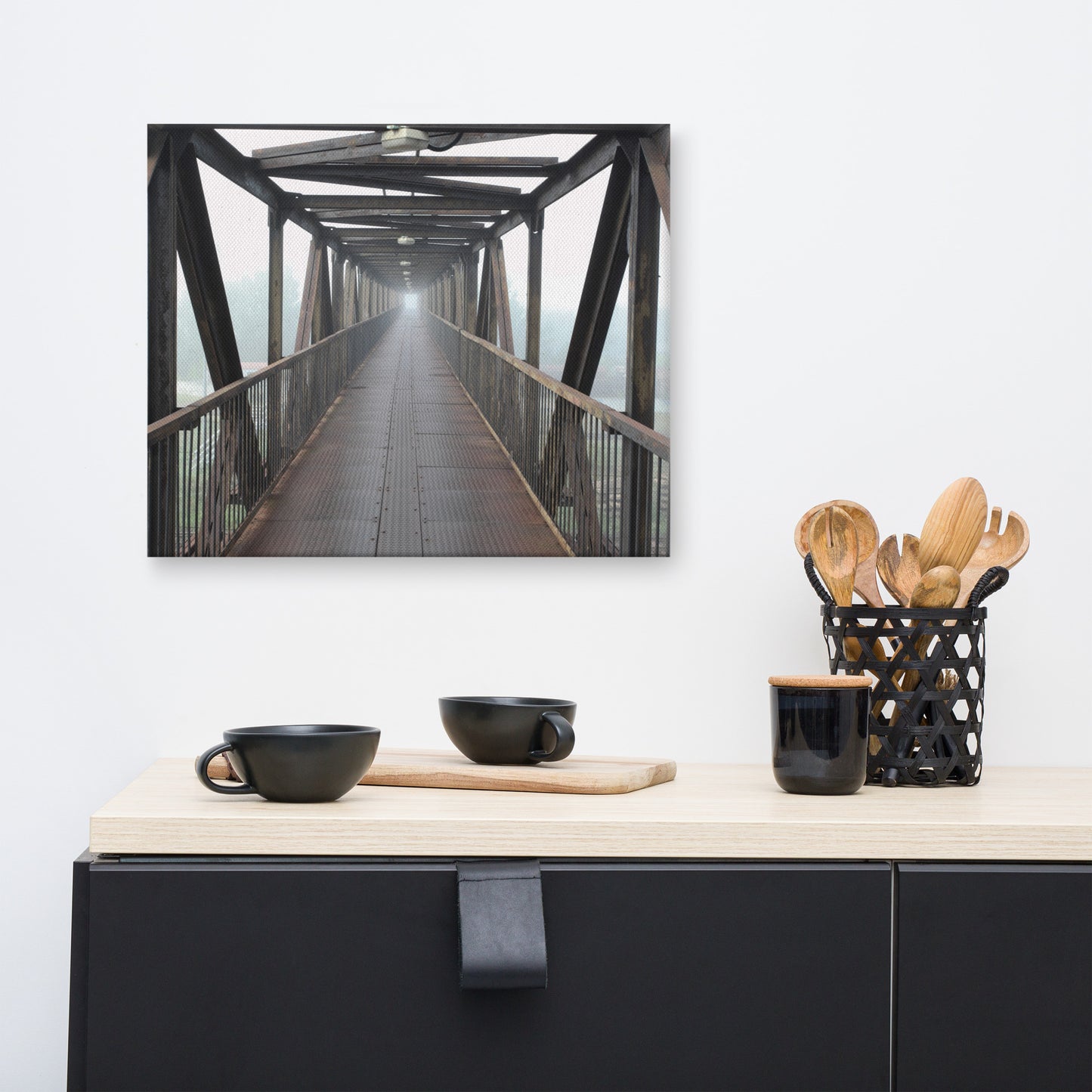 Vanishing Point Architectural Photograph Canvas Wall Art Print