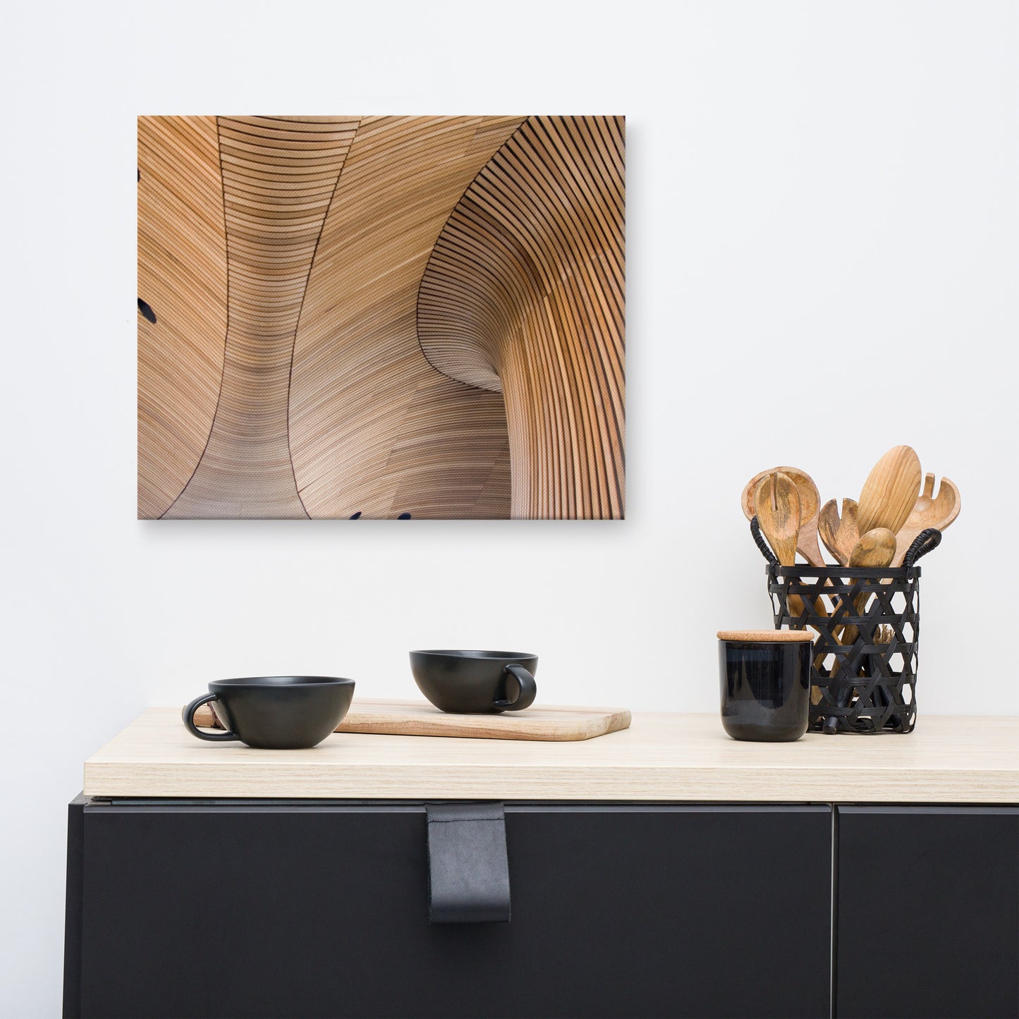 Arboreal Rhythm Architectural Photograph Canvas Wall Art Print