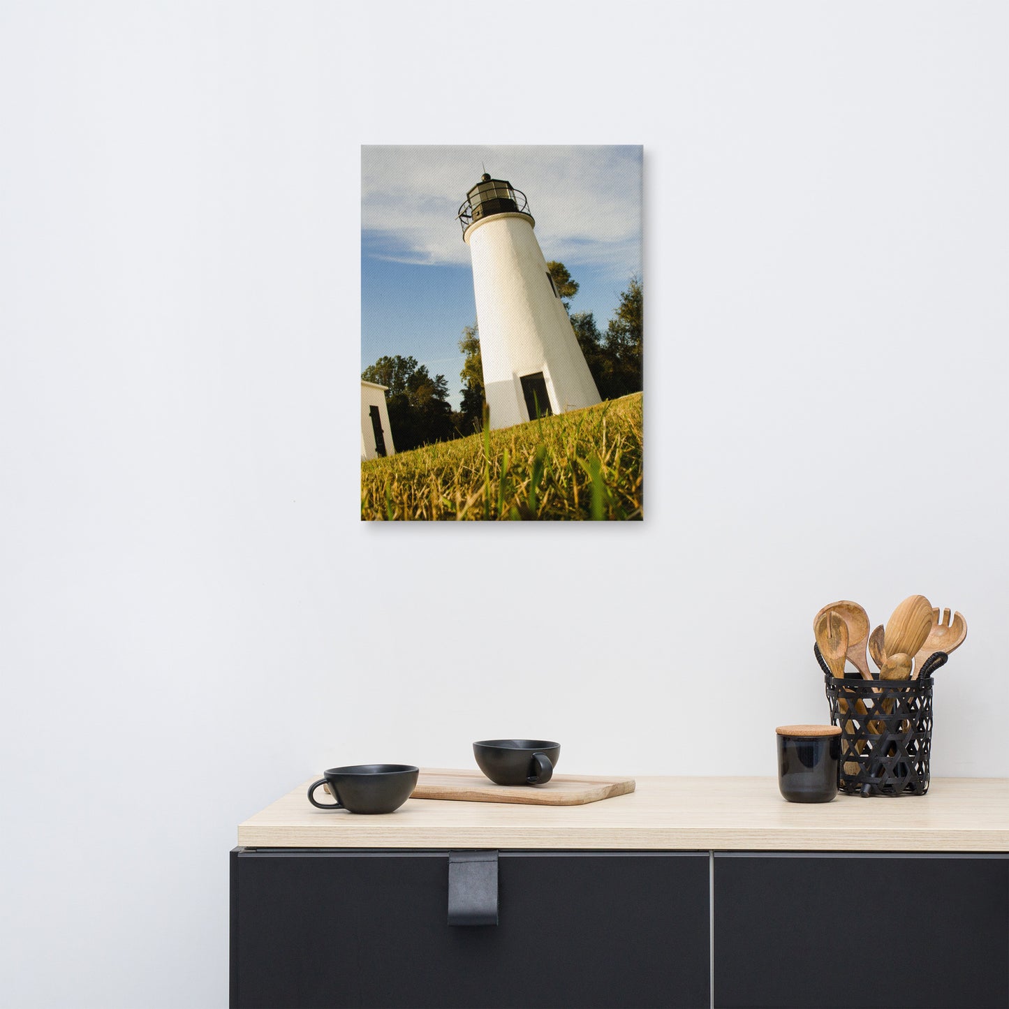 Turkey Point Lighthouse Coastal Landscape Canvas Wall Art Prints