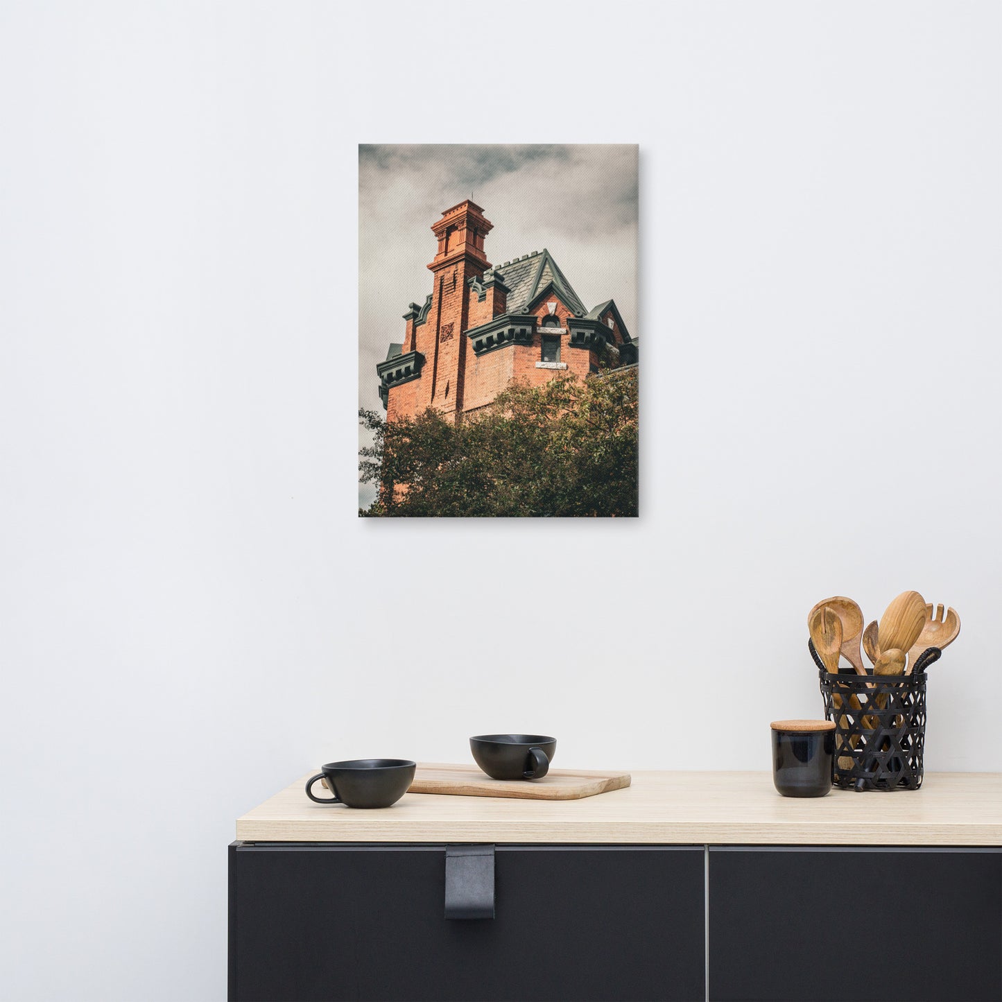 Tiedeman House Savannah Ga Canvas Wall Art Prints