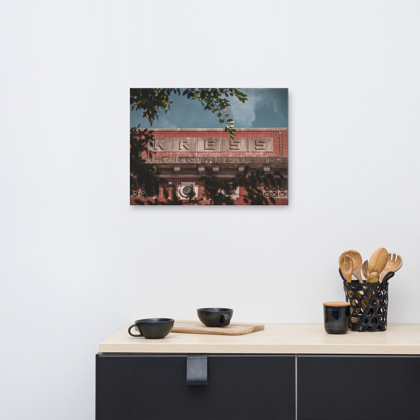 Old Kress Building Broughton St Savannah GA Canvas Wall Art Prints
